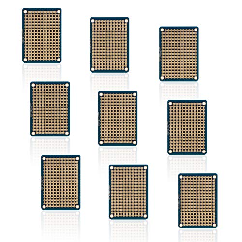 Treedix 9 pcs Mini Solderable BreadBoard Universal Board PCB Prototype ...