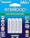 Panasonic BK-4MCCA4BA eneloop AAA 2100 Cycle Ni-MH Pre-Charged Rechargeable Batteries, Pack of 4 primary