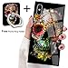 BITOBE Designed for iPhone Square Edges Case with Phone Ring Stand Grip Holder Soft TPU Slim Phone Cover