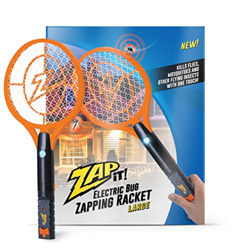 ZAP IT! Bug Zapper Rechargeable Bug Zapper Racket, 4,000 Volt, USB