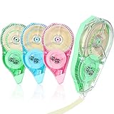 4 Pieces Correction Tape Cream Color White Out Tape