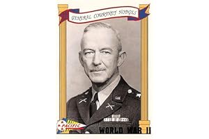 General Courtney Hodges trading card WWII 1992 Pacific #28 United States America