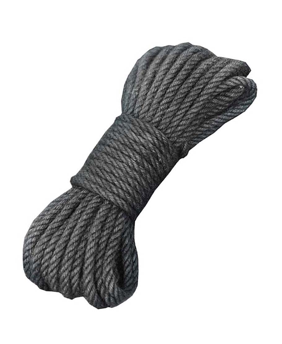 Fendawn Strive Gray Jute Twine Natural Jute String Rope 6mm x 20m (1/4" x 65ft) for DIY Crafts Bundling Gardening