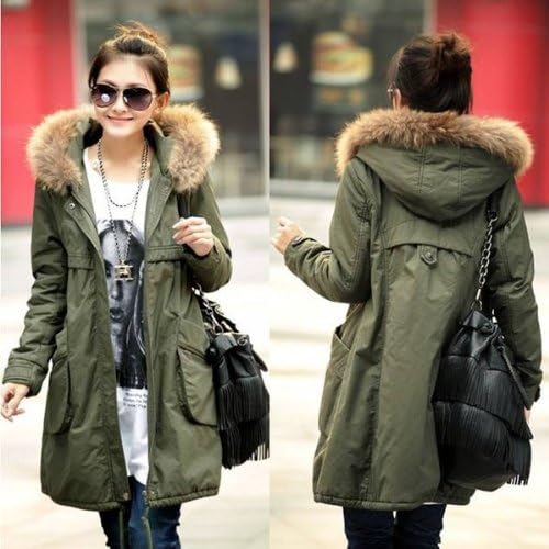 Amazon レディース モッズコート ファー カーキ L Onecolor コート ジャケット 通販 Amazon レディース モッズコート ファー カーキ L Onecolor コート ジャケット 通販