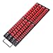 CASOMAN 80-Piece Portable Socket Organizer Tray, 1/4-Inch, 3/8-Inch, 1/2-Inch,Heavy Duty Socket Rail, Black Rails with Red Clips
