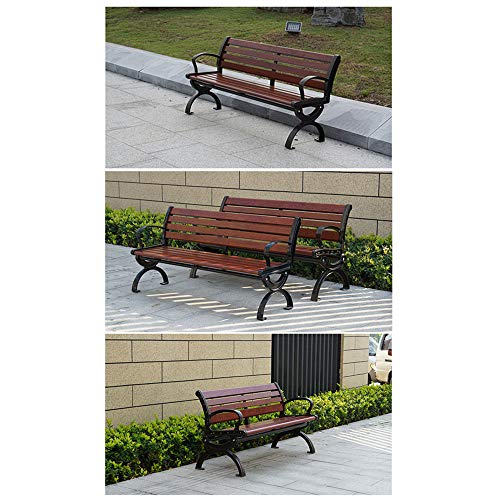 household products Gartenbank aus Aluminiumlegierung im Freien, Ruhesitz mit Rückenlehne und Armlehne… – Bild 5