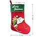 OTOO Christmas Stockings Lined Decorations with Santa and Snowman 18