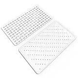 Non Slip Bathtub Mat by Blu-Pier Bath, Equipped with Over 150 Suction Cups and Antibacterial Anti Slip Rubber Bath Mat, Measures 16 x 28 for Universal Fit