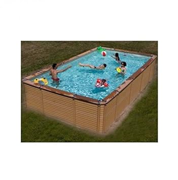 Zodiaque Azteck Maxiwood Rectangulaire En Bois Pour Piscine 365 M