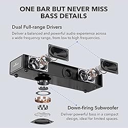 LARKSOUND 2.1 CH Sound Bar with Built-in