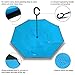 Rainlax Inverted Umbrella Double Layer Windproof Anti UV Protection Umbrellas for Car Rain Outdoor with C-Shaped Handle(Blue)