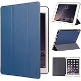 Inateck iPad Pro 9.7 Case, Leather Folio Protective Case Standing Cover with Magnetic Auto Sleep Wake-up Function for Apple iPad Pro 9.7 Inch 2016 Tablet, Blue