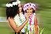 KINWAL Aloha Happiness Hawaiian Leis Necklaces (Pack of 36) + 1 Beige Grass Table Skirt (9ft) - Excellent Birthday Moana Party