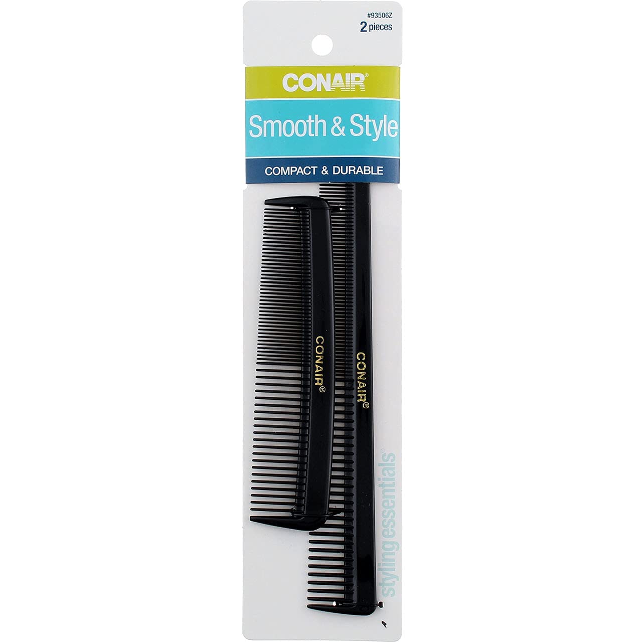 Photo 1 of Conair Hard Rubber Pocket and Barber Comb 2 ea (Pack of 2)