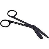 Premium Quality Nurse EMT Bandage Trauma Shears Scissors 4.5" (11.43cm) Stainless Steel (KKT) (Full Black)
