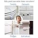 Child Safety Locks, Megpo Baby Proofing Cabinet Locks Adjustable and Strong Adhesive Latches for Cabinets Door Toilet Drawers Fridge Appliances(8 Packs)