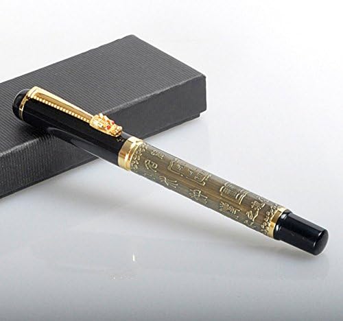 yongsheng 687 Medium nib fountain pen new gift pen Writing office (old gold)