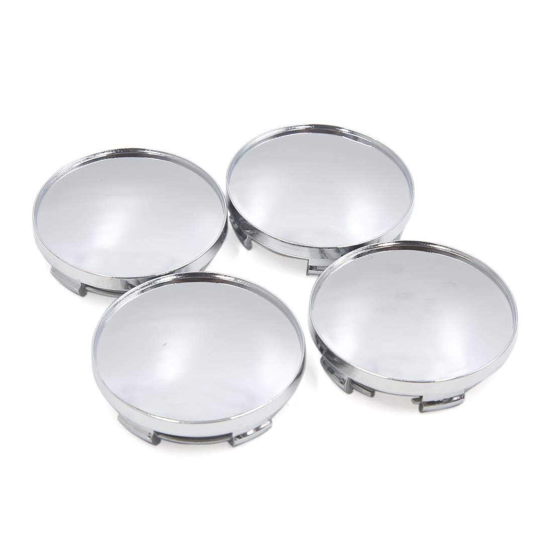 sourcing map 4pcs 58.5mm Dia 5 Lugs Car TireCenter Hub Cap Cover Silver Tone