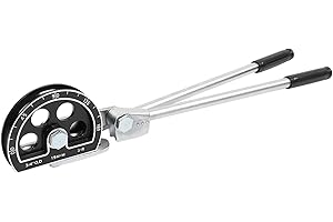 Pipe Plumbing Tool, 19mm Pipe Bender Hand Tool 3/4Inch 180° Steel + Aluminum Alloy High Hardness for Copper Tube, Pipe, Rebar