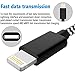 TNSO MFi Certified Phone Cable 5Pack 3FT 3FT 6FT 6FT 10FT Nylon Braided USB Charging & Syncing Cord Compatible with Phone Charger Xs max/X Phone 8 8 Plus 7 7 Plus 6s 6s Plus 6 6 Plus (Black&White)