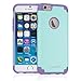 Fosmon HYBO-DUOC Slim Fit Dual-Layer Hybrid Case for Apple iPhone 6 (4.7”) (Purple / Teal)