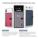 Ringke Flip Card Holder ID Adhesive 3M Premium Stick Fashion Multi-Card Slot Wallet Case Credit Card Cash Pouch Attachment Compatible with Most Smartphones, Android and More - Gray (2-Pack)