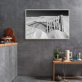 Framed Canvas Wall Art for Living Room, Bedroom Wood Panels in Sand Dunes Canvas Prints for Home Decoration Ready to Hang - 16x24 inches