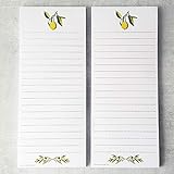 Lemon and Olive Branch Refrigerator Notepads - Set
