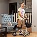 BEYOUR WALKER Folding Knee Walker for Foot Injuries with Dual Braking System Crutches Alternative, White