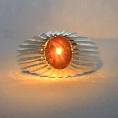 Star Ruby with No Leaded Glass Handmade Sterling Silver Gents Ring size 11.25