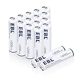 EBL AA Batteries 1.5V Lithium AA Size Battery - 16 Counts - Ultra fit Mouse, Toys, Digital Cameras