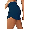 Tough Mode Shorts for Women, Women's Athletic Shorts, High Waisted Running Shorts Pockets Sporty Shorts Gym Elastic Workout