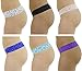 12176-T-M Just Intimates Thongs / Panties for Women (Pack of 6)