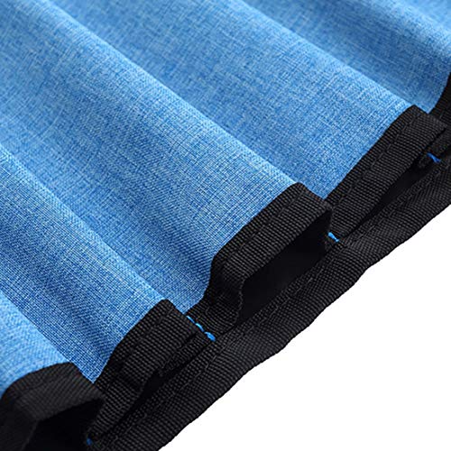 Freahap Organizer Bag Ice Screw Bag Tent Stake Organizer Tool Bag for Rock/Ice Climbing Equipment Gear Bag Blue