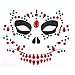 Day of Dead 4 Sets Skull Face Jewels Tattoo Stickers