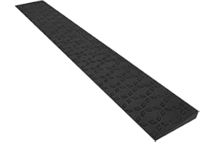 Ruedamann 0.8" Rise Threshold Ramps for Doorways, Sturdy Rubber Threshold Ramp, Non-Slip Ramp for Wheelchair for Home, Adjustable and Cuttable for Wheelchairs, Scooters, Sweepers, Curbs