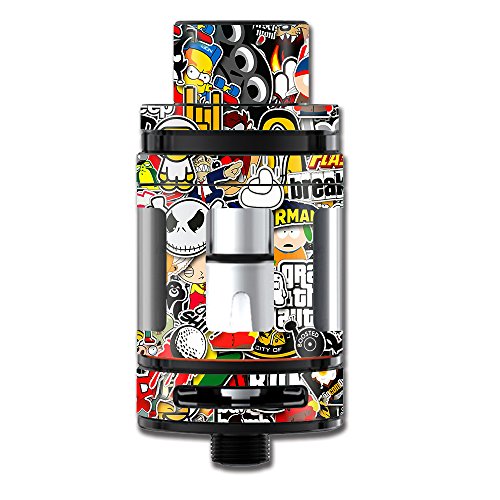 Skin Decal Vinyl Wrap for Smok Mini TFV8 Big Baby Beast Tank Vape Mod stickers skins cover/ Sticker Slap