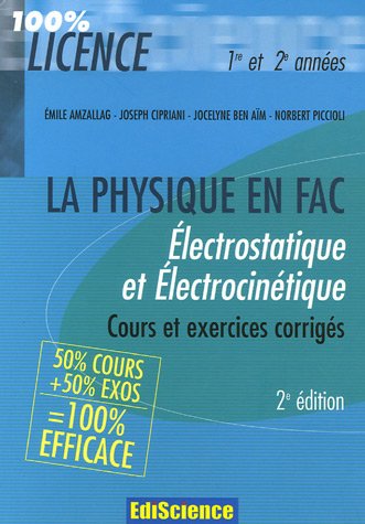 Électrostatique et électrocinétique