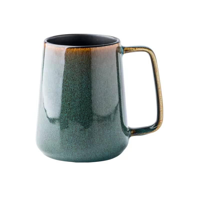 Photo 1 of KELINGO Large 24 OZ/700ml Ceramic Coffee Mugs with Golden Handle, Extra Big Jumbo Tea Cup Mug for Office and Home, Gift and Present