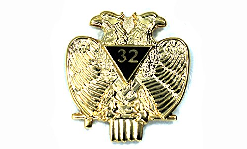 Scottish rite 32nd degree freemason masonic lapel pin
