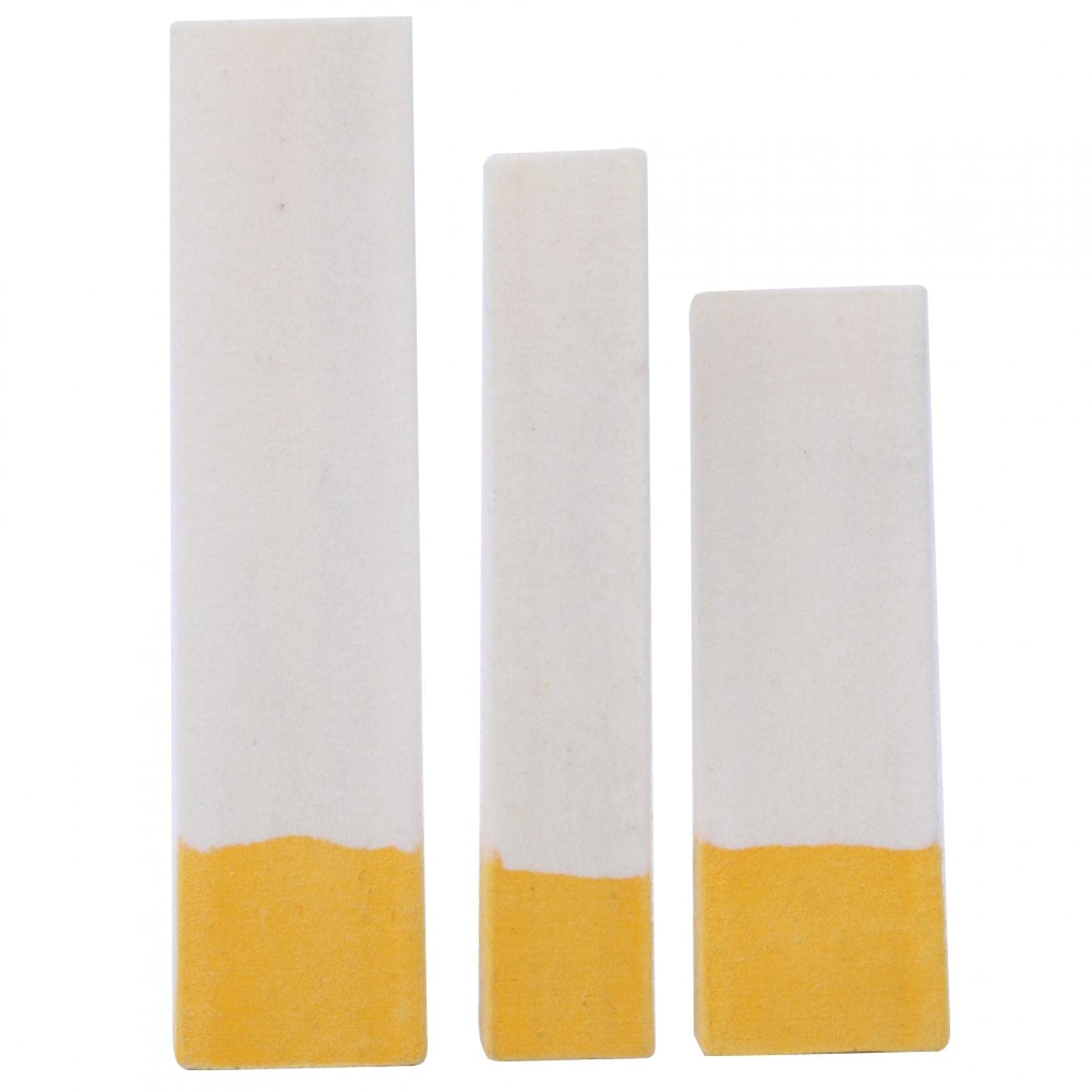 Lazmin112 Piano Tuning Tool, 3 Pcs Felt Wedge Mute Orange White Piano Felt Tuning Wedge with Three Sizes of Felt Wedge Mute Perfect to Meet the Tuning Needs of the Tuner