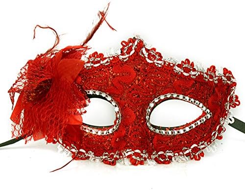 Japanese Fox Mask, Seglorwy Masquerade Party Halloween Kitsune Kabuki Fox Cosplay Mask