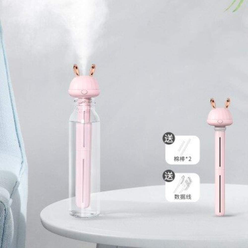 2020 New USB Portable Air Humidifier Home Office Refresher Detachable Humidification Cartoon Bottle Mist Maker Aroma Diffuser,D