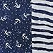 Wrapables® Stripes and Anchor Nautical Marine Scarf 72