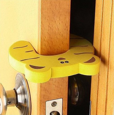 Miraclekoo 7 Pcs Children Safety Animal Foam Door Stopper Cushion Cushiony Finger Pinch Guard Set for Baby, Each Animal - Thumbnail 2