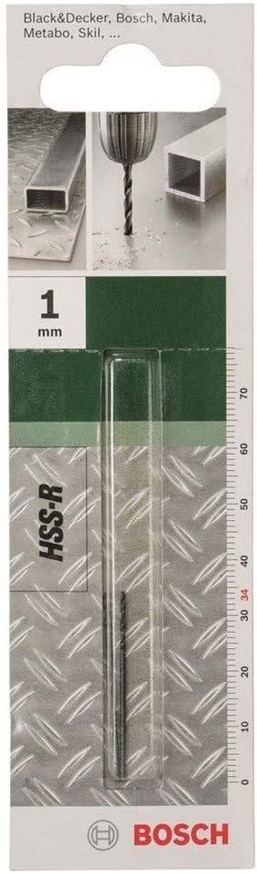 Bosch Metal Drill Bits HSS-R 1.0 mm Diameter
