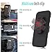 J.west Galaxy S7 Edge Case, S7 Edge Combo Shell & Holster Case Super Slim Shell Case w/Built-in Kickstand + Swivel Belt Clip Holster for S7 Edge (Black/Black)