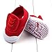 Binmer(TM) Infant Baby Boy Girl Soft Sole Crib Shoes Sneaker Prewalker Crib Shoes (Age:6~12 Month, Red)