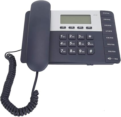 W598 Telephone Fixe De Bureau D Affaires Ecran Lcd Hd Office Support Telephonique Fixe Domestique Appels Mains Libres Volume Reglable De Sonnerie Appelant Hd Pour La Maison L Hotel Bleu Amazon Fr Fournitures De Bureau