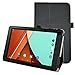 Fusion5 104A GPS Case,Mama Mouth PU Leather Folio Stand Cover for 10.1